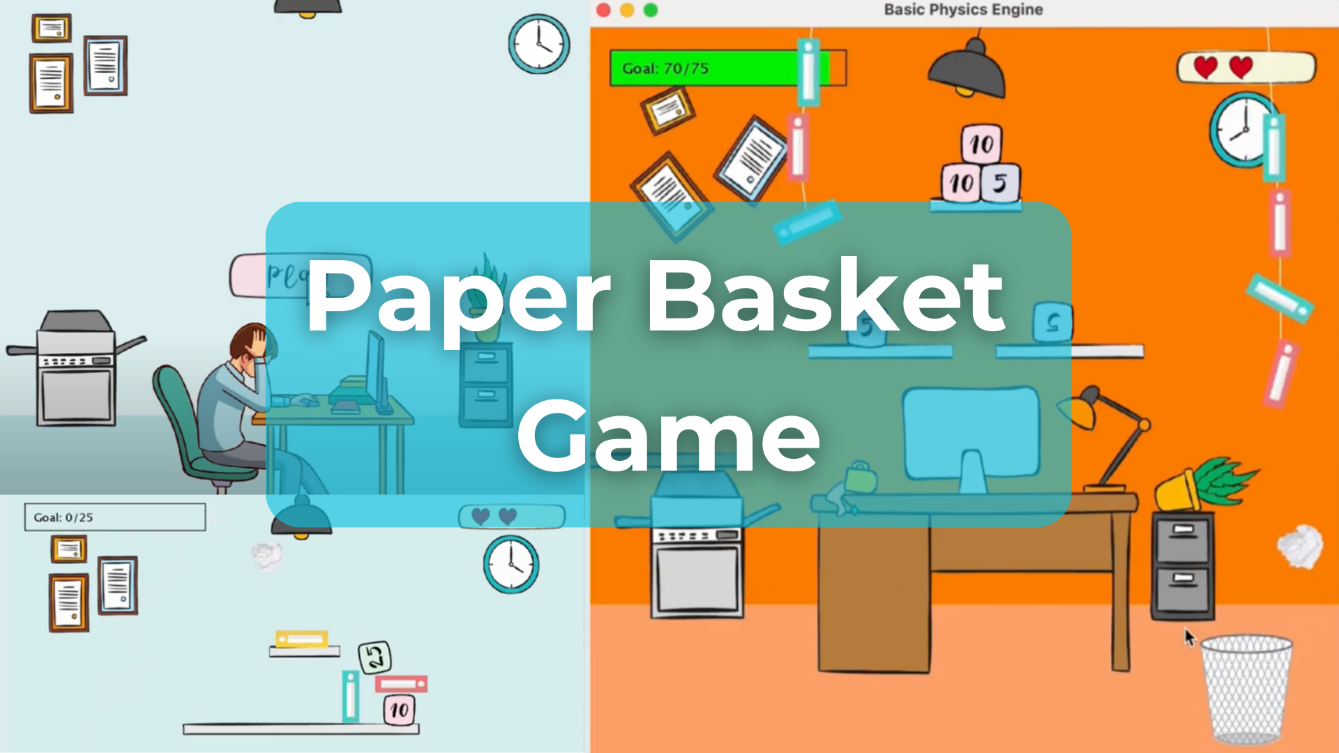 Paper Basket Game project screenshot