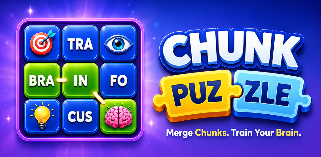 Word Chunks: Brain Puzzle — Google Play feature graphic
