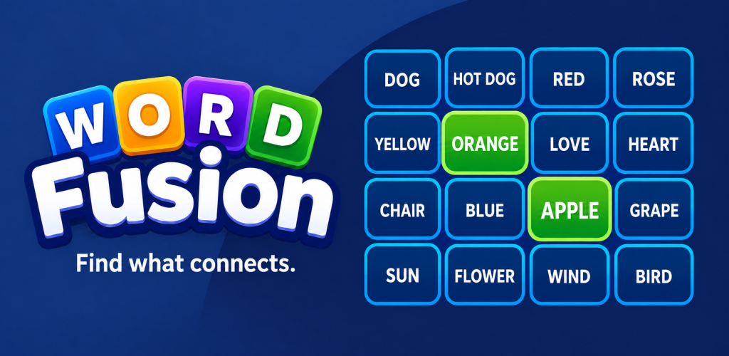 Word Fusion: Word Connections — Google Play feature graphic